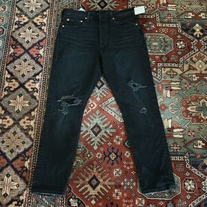NWT Free people Levi’s 501S distressed graphite